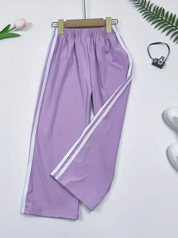 Wijde trainingsbroek met streep