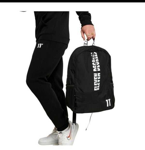 11 degrees Backpack Printed Front Black