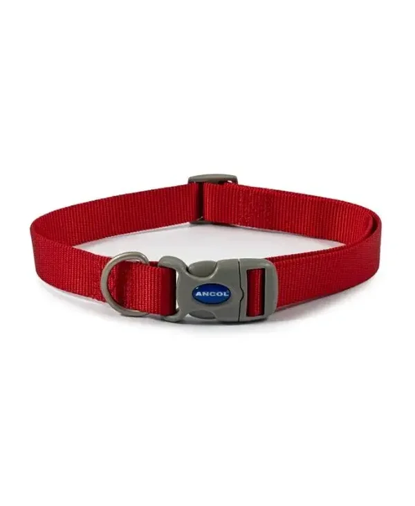 Ancol Viva Adjustable Dog Collar Red