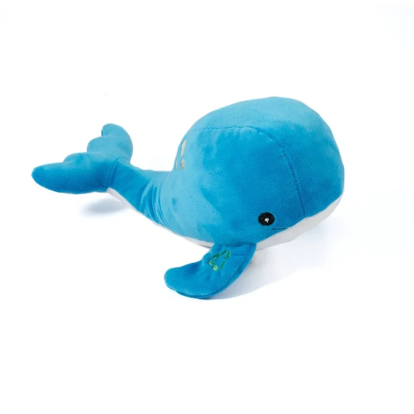 Ancol "Made From" Oshi The Whale Eco-Friendly Dog Toy