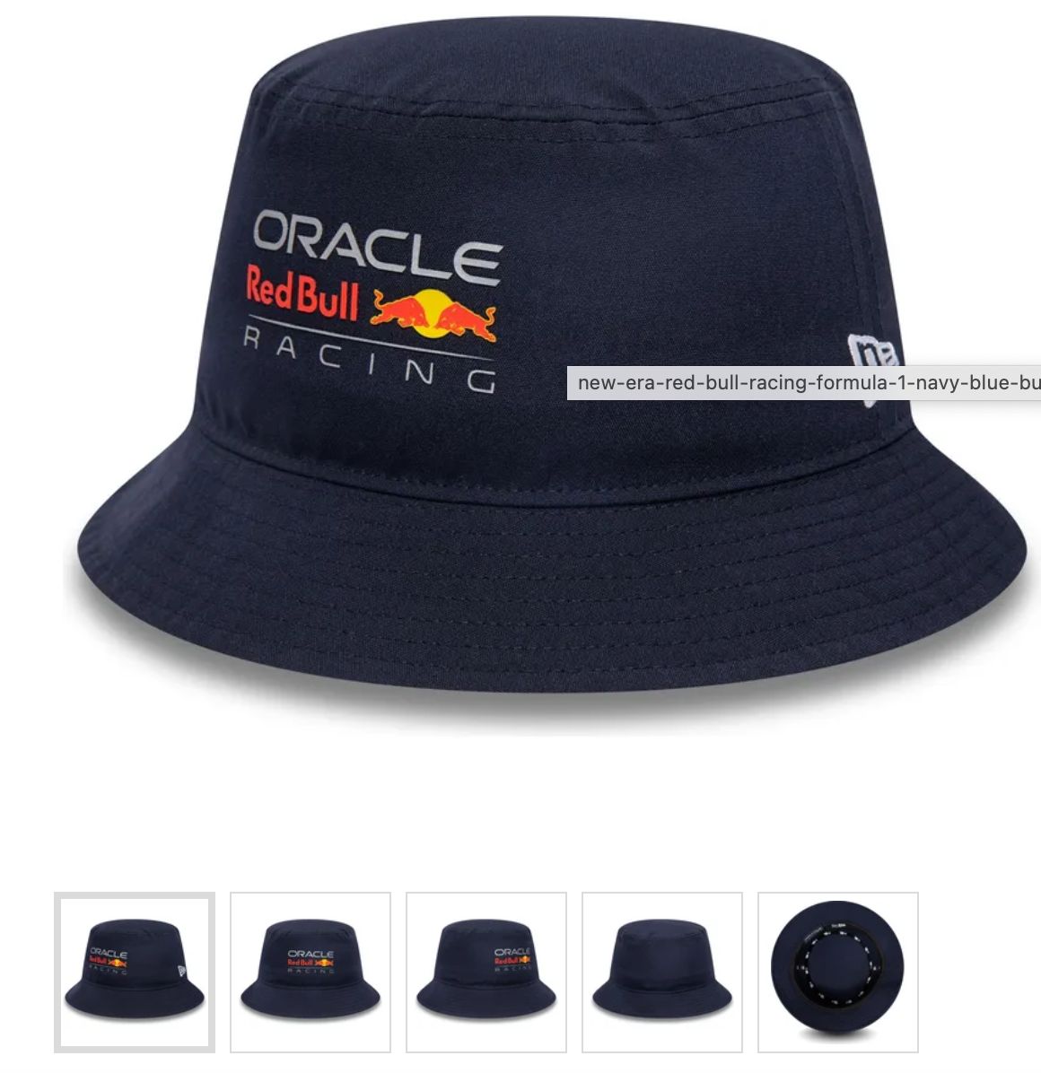 New Era Red BullRacing F1 Blue Bucket Hat Official