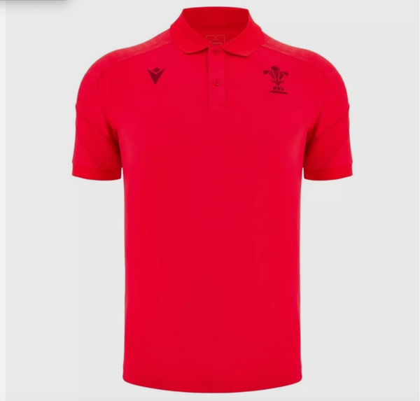 Official Macron Wales Rugby Poly Polo Shirt | Red Performance Polo – Wales Rugby Apparel