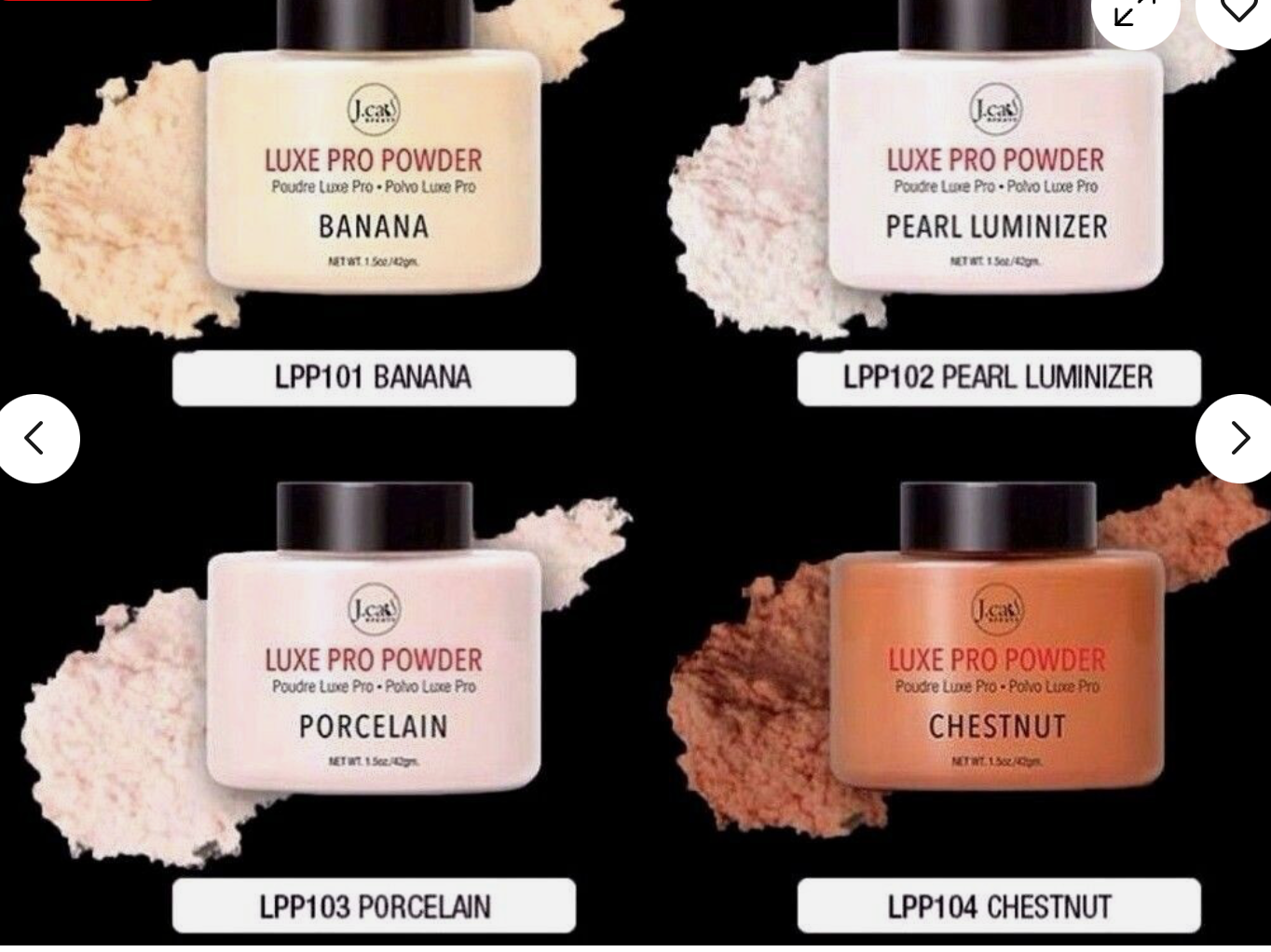 J.Cat Beauty Luxe Pro Finish Powder Face Oil Control