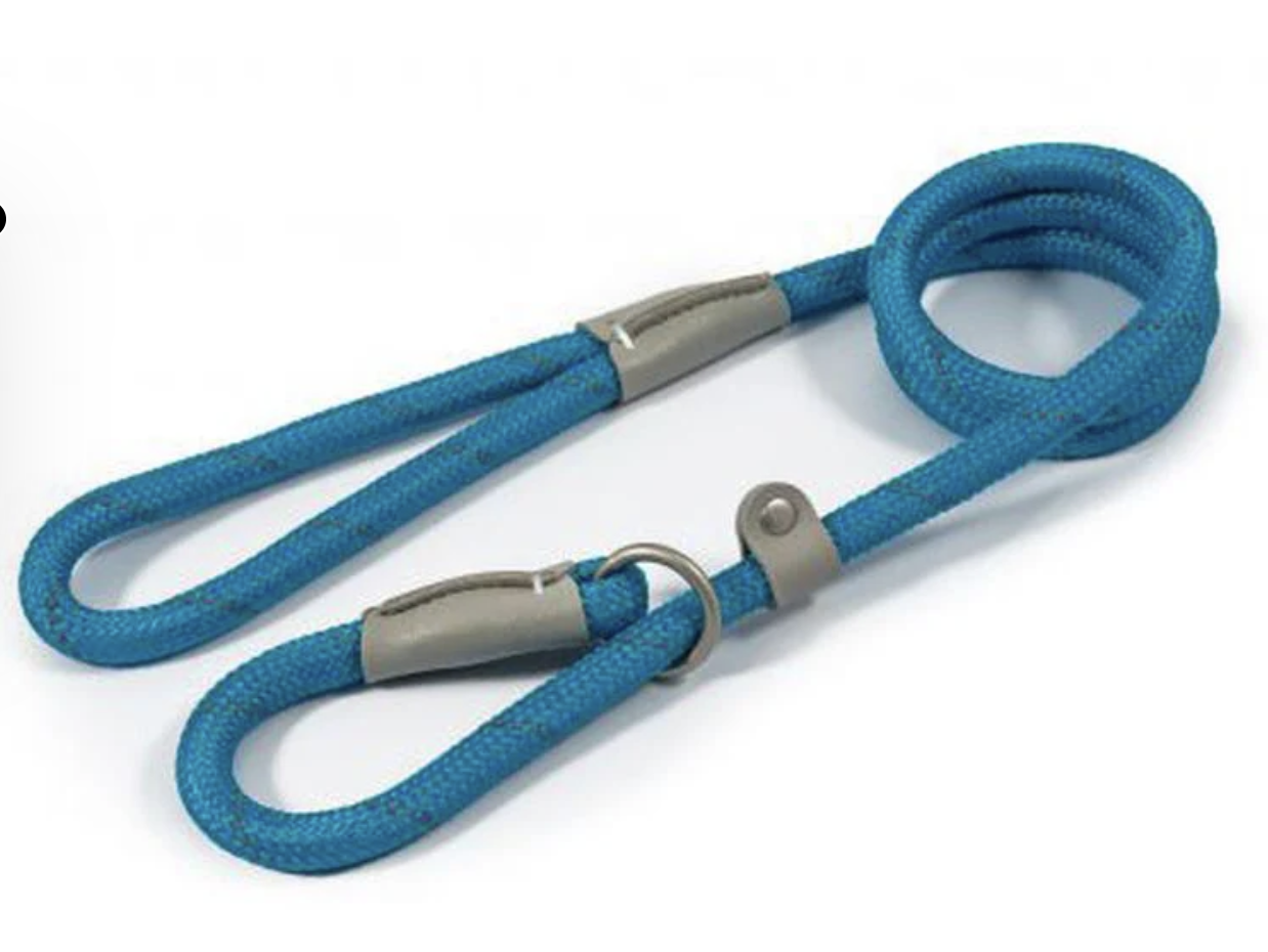 Ancol Viva Slip Lead Blue 12mm x 1.5m