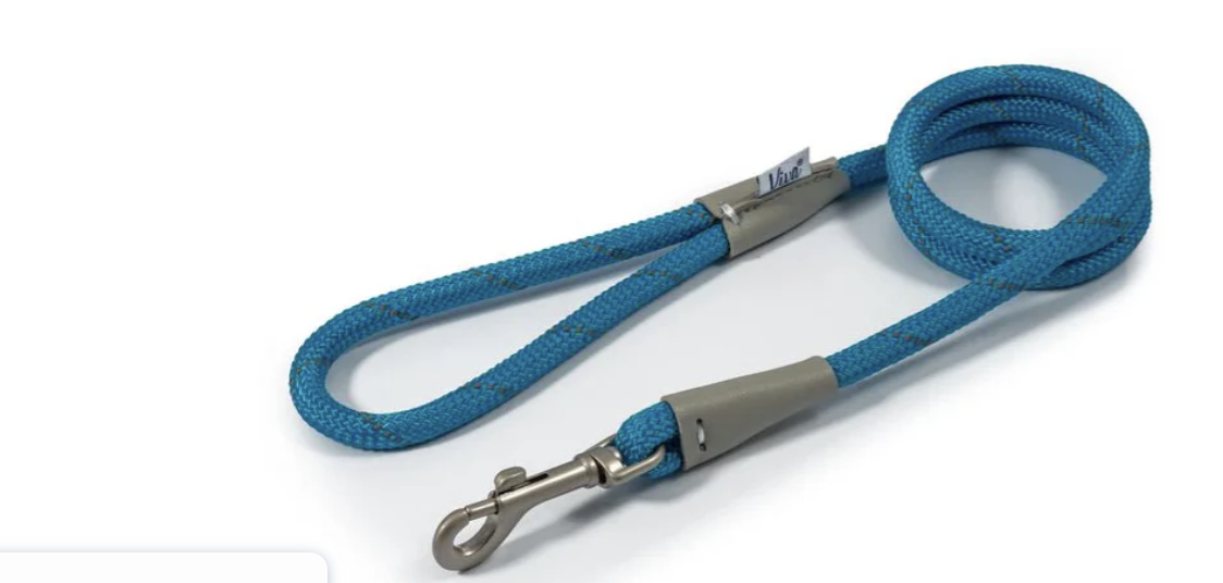 Ancol Viva Rope Snap Lead Blue