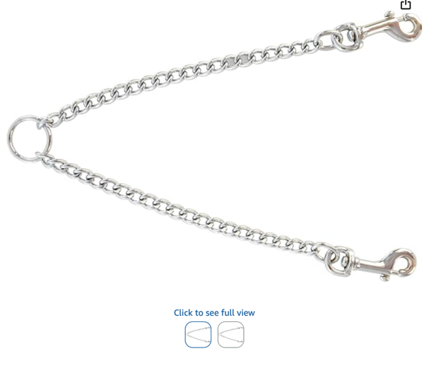 Ancol Chain Coupler For Two Dogs - 24cm