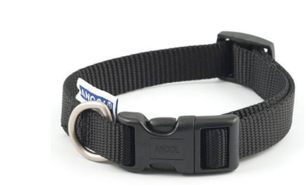 ANCOL VIVA QUICK FIT DOG COLLAR BLACK