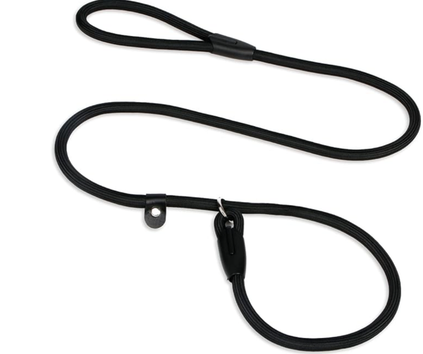 Dog Slip Leads Leash, 4.5FT Durable Puppy Rope Leashes Collar Nylon Dog Training Walking Lead Leashes for Small Medium Dogs (Black)