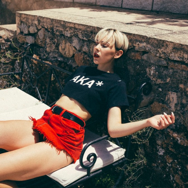 AKA Black Crop Top
