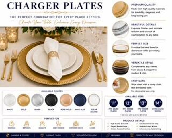 Charger plate