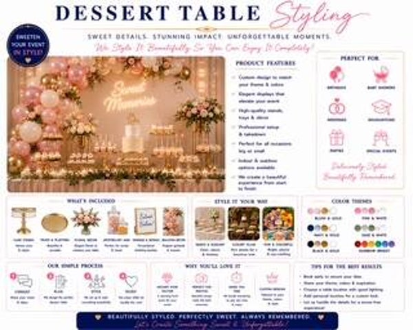dessert table