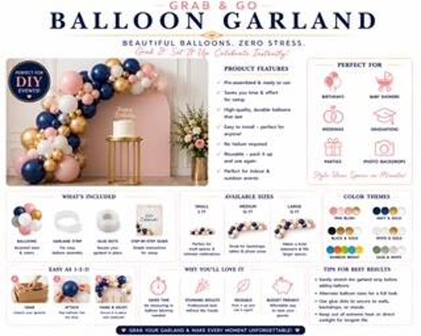 Grab and Go balloon garland