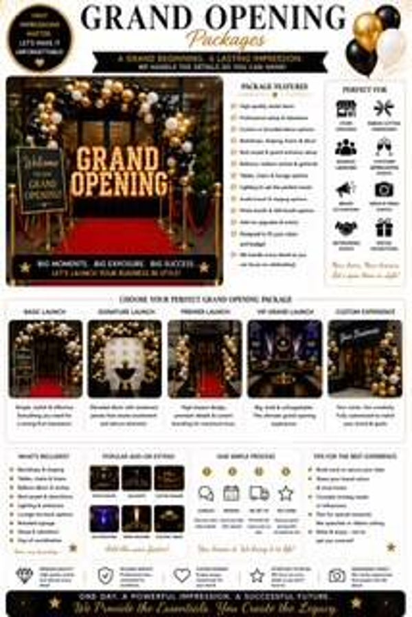 Grand Opening Packages