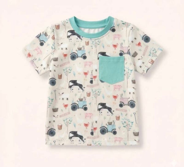 Friendly Farmyard Boy Shirt