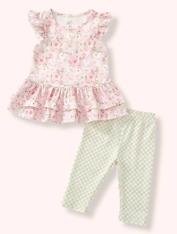 Green Capri Set