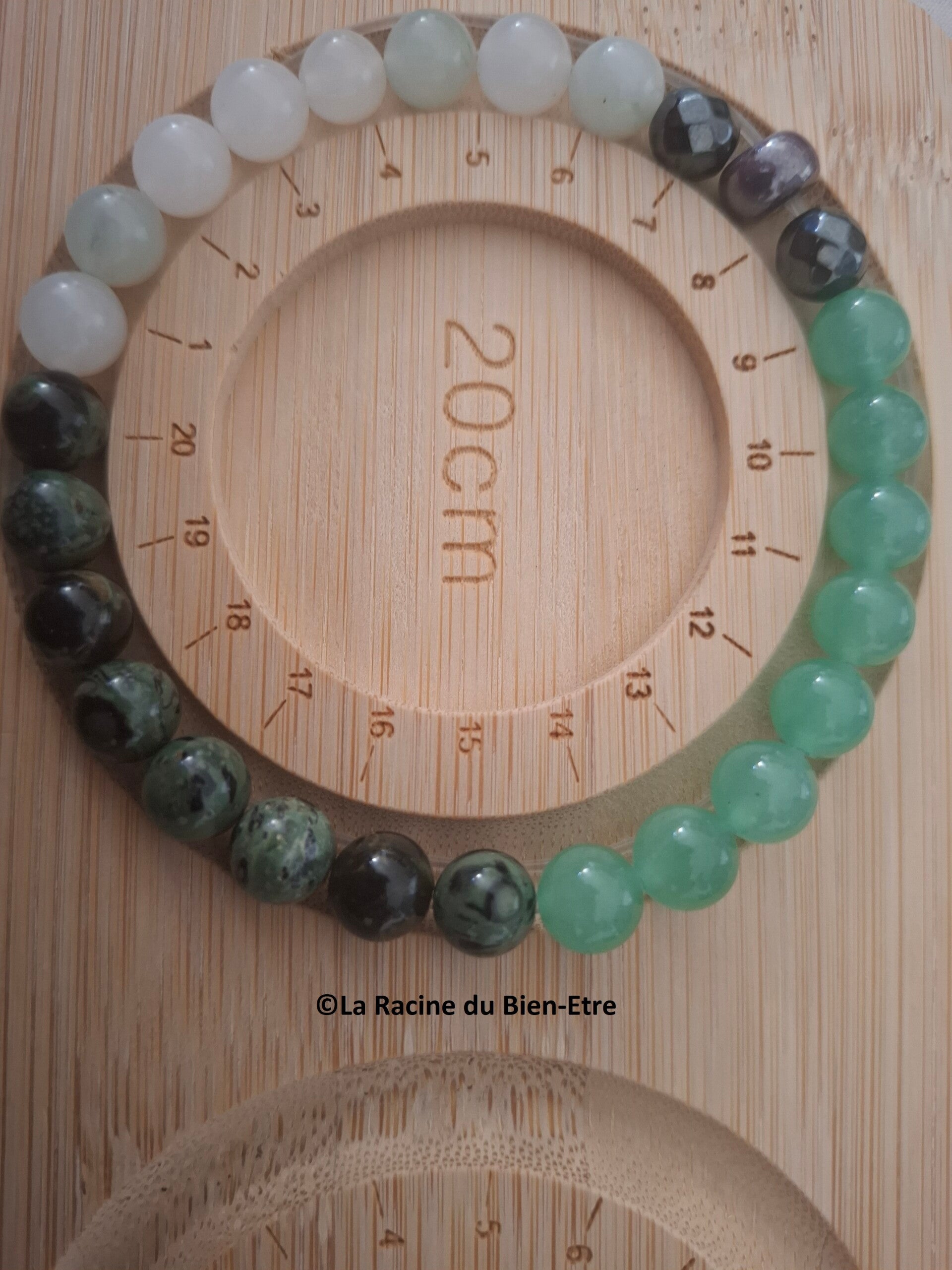 BRACELET EN PERLES NATURELLES CIBLES