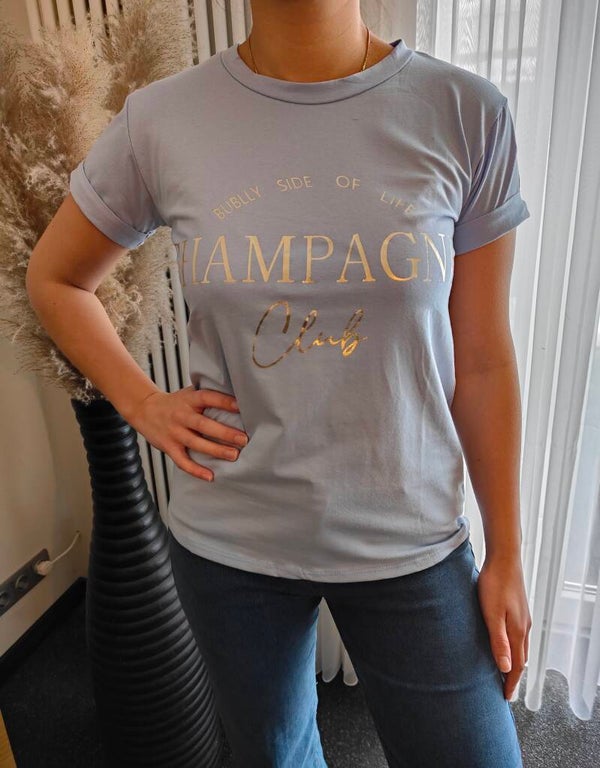 Estee Brown T shirt Imprimee Blauw one size 36/40