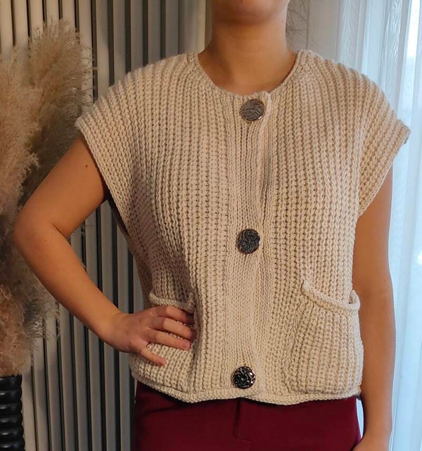 Estee Brown vest zonder mouw