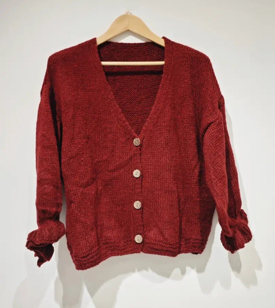 Roma uniek vest Bordeaux One Size 36/44