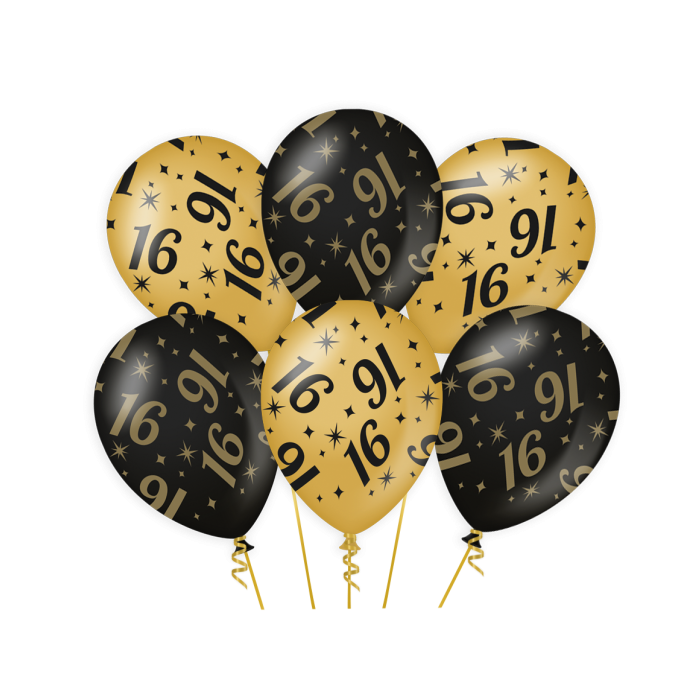 Classy Party Ballonnen 6x 16 jaar