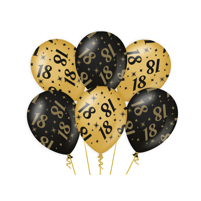 Classy Party Ballonnen 6x 18 jaar