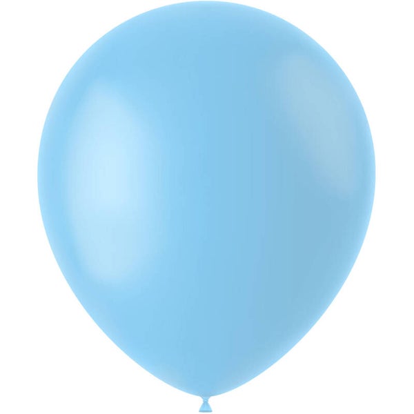 Ballonnen Powder Blue Mat 50 stuks