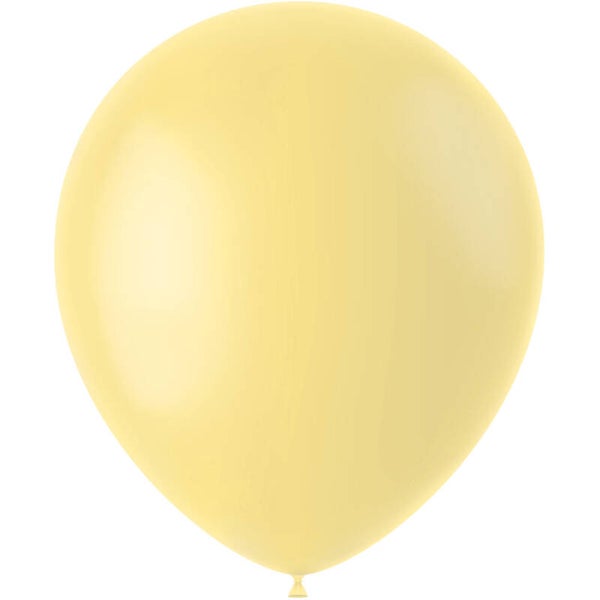 Ballonnen Powder Yellow Mat 100 stuks