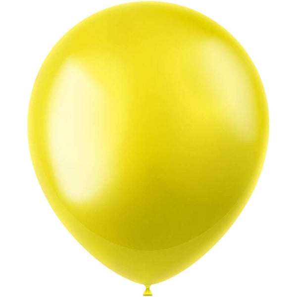 Ballonnen Radiant Zesty Yellow Metallic 50 stuks