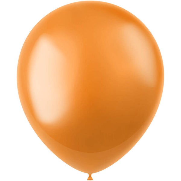 Ballonnen Radiant Marigold Orange Metallic 50 stuks