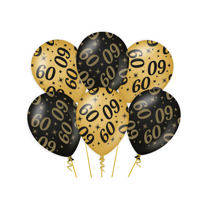 Classy Party Ballonnen 6x 60 jaar