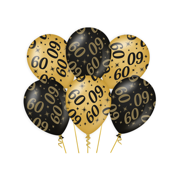 Classy Party Ballonnen 6x 60 jaar