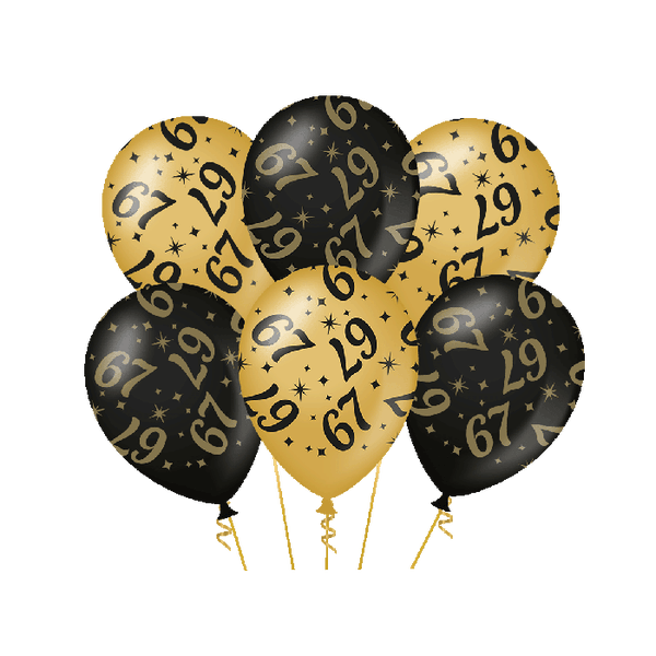 Classy Party Ballonnen 6x 67 jaar