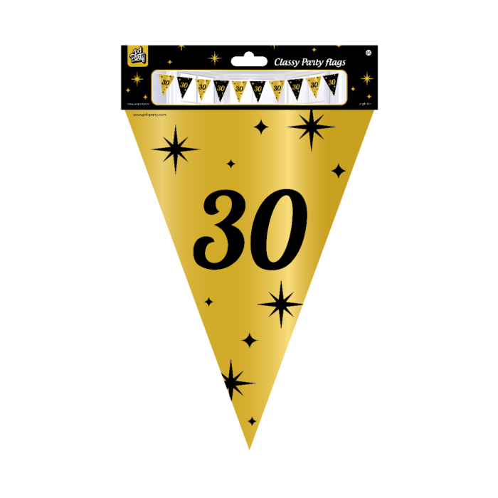 Classy Party flags foil - 30