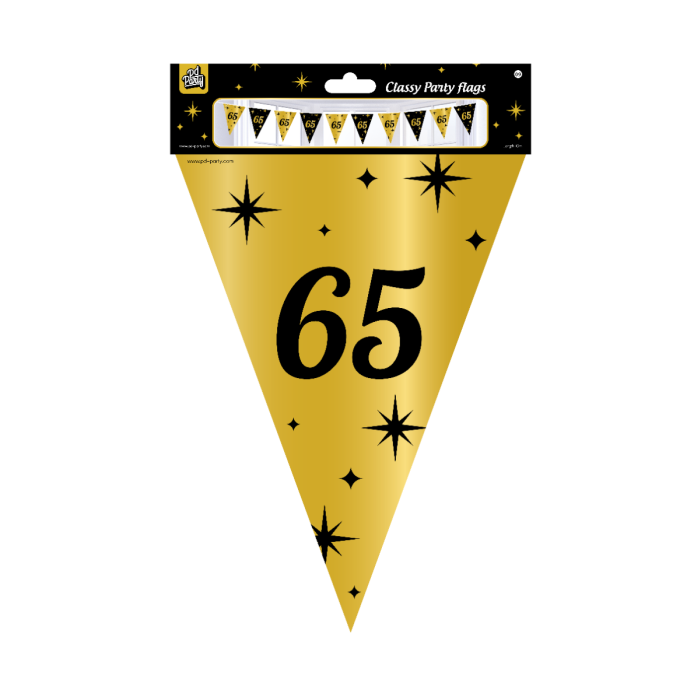 Classy Party flags foil - 65
