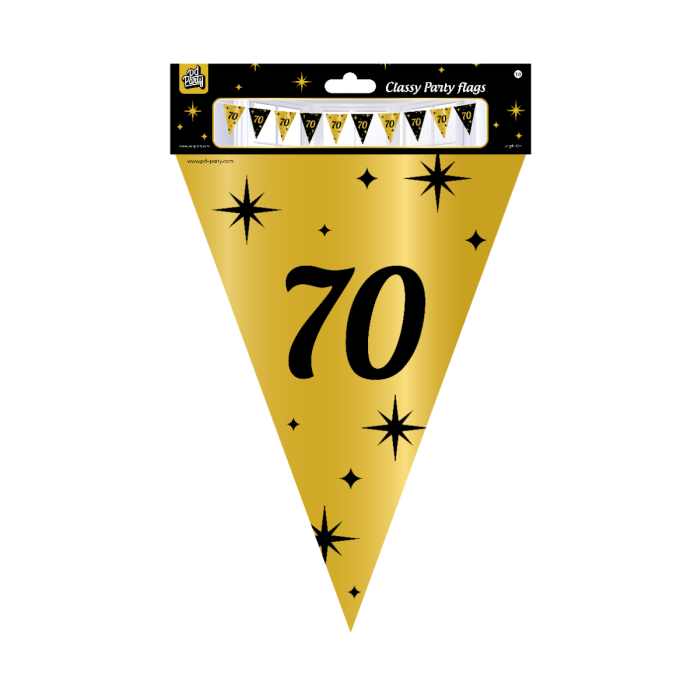 Classy Party flags foil - 70