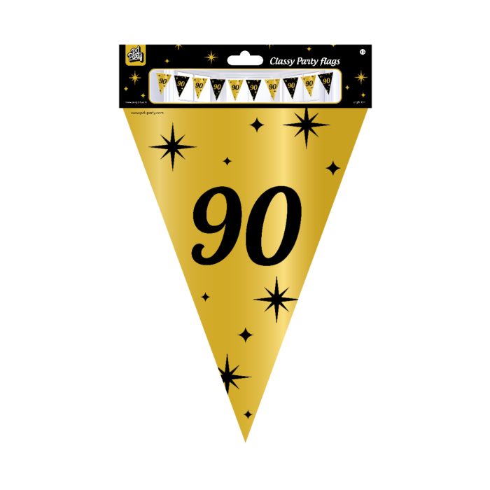 Classy Party flags foil - 90