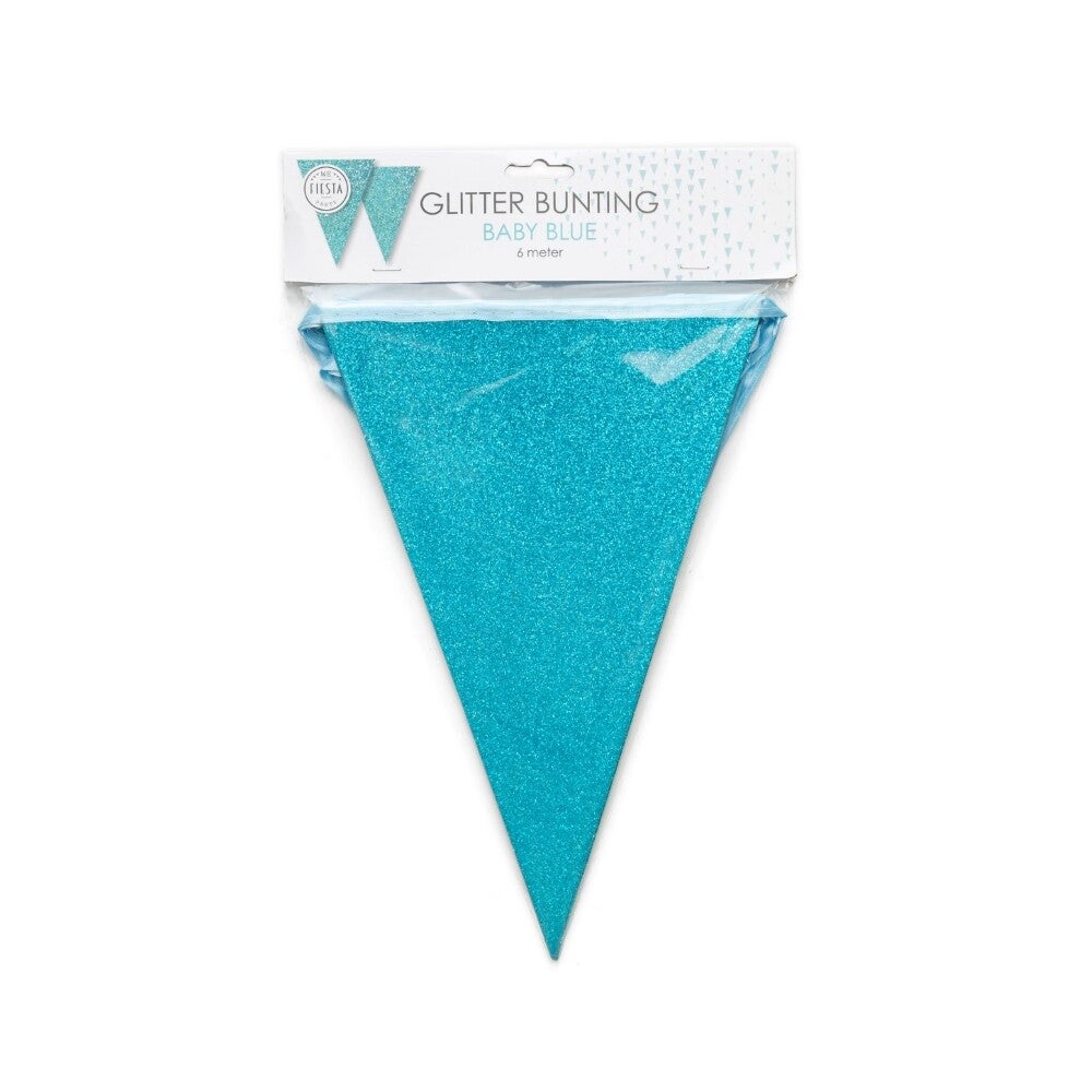 vlaggenlijn Glitter baby blauwe