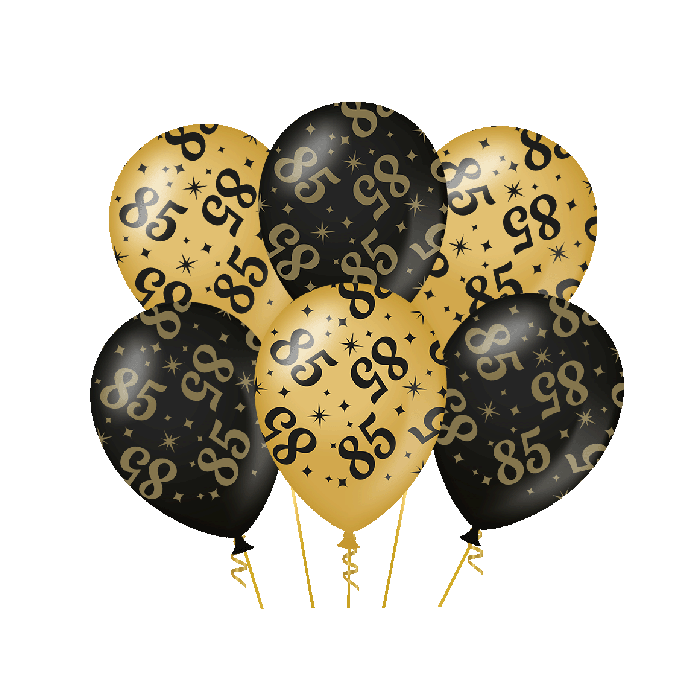 Classy Party Ballonnen 6x 85 jaar