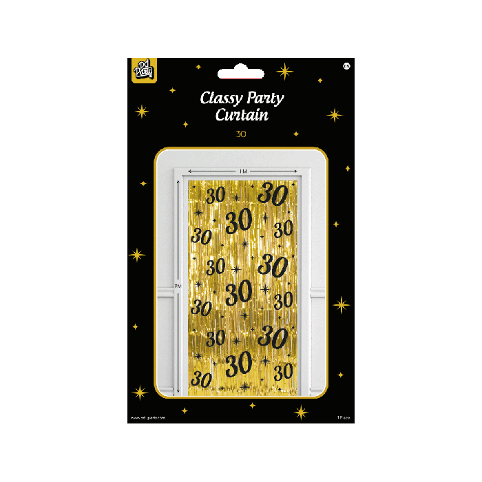 Classy Party Curtain 30 jaar