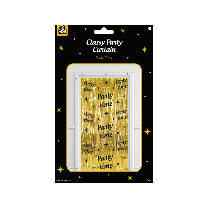 Classy Party Curtain Party Time