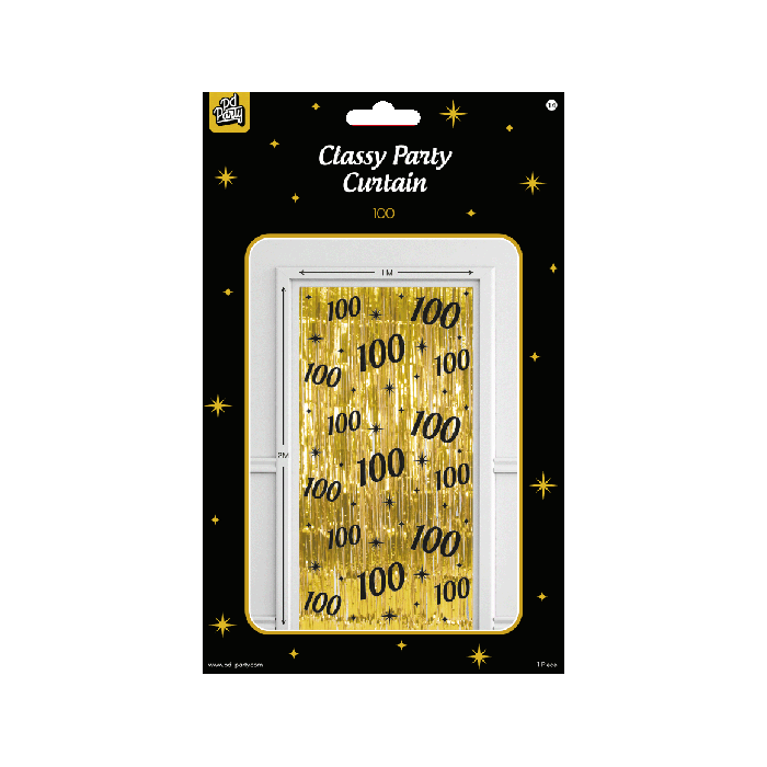 Classy Party Curtain 100 jaar