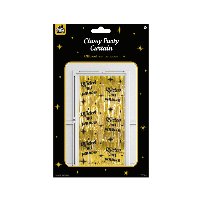 Classy Party Curtain Pensioen