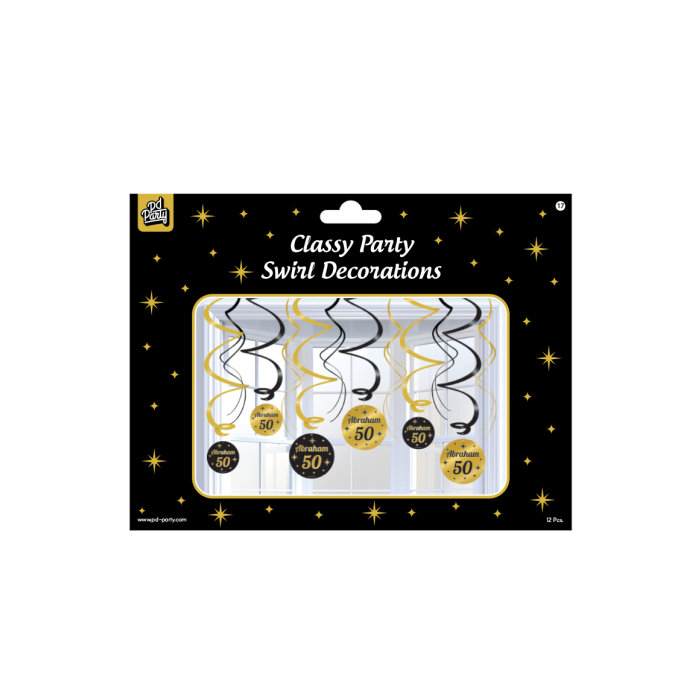 Classy Party Swirl Decorations Abraham 50