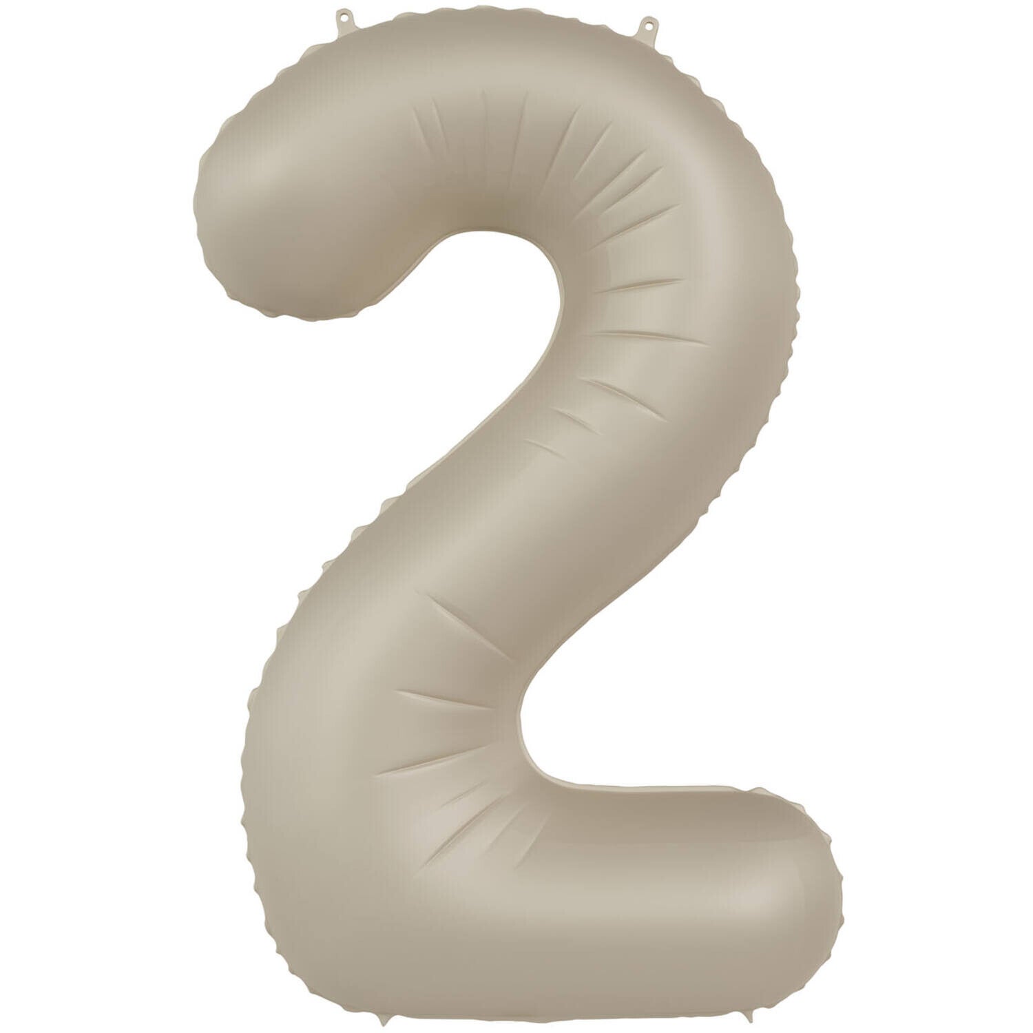 Folie Ballon cijfer 2 Cream Latte 86 cm