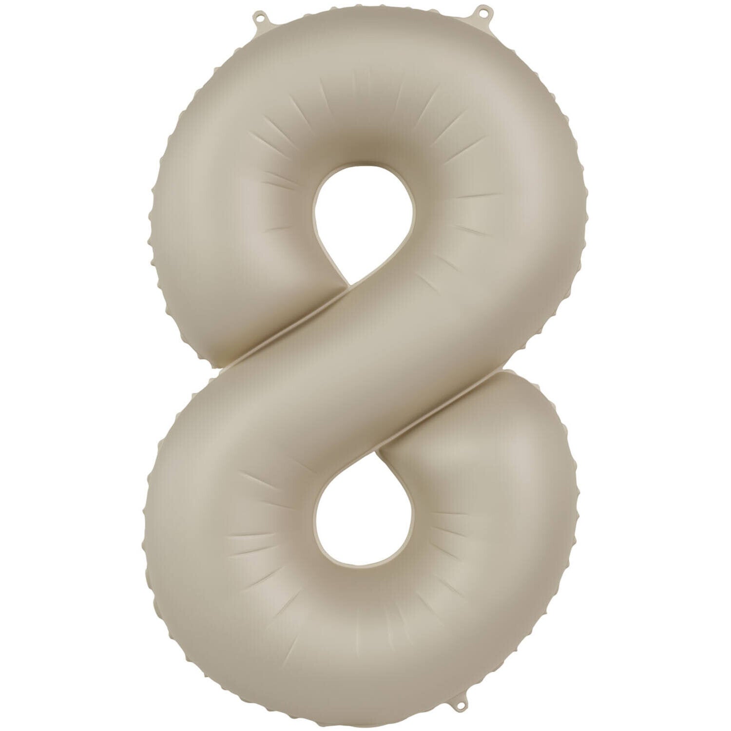 Folie Ballon cijfer 8 Cream Latte 86 cm