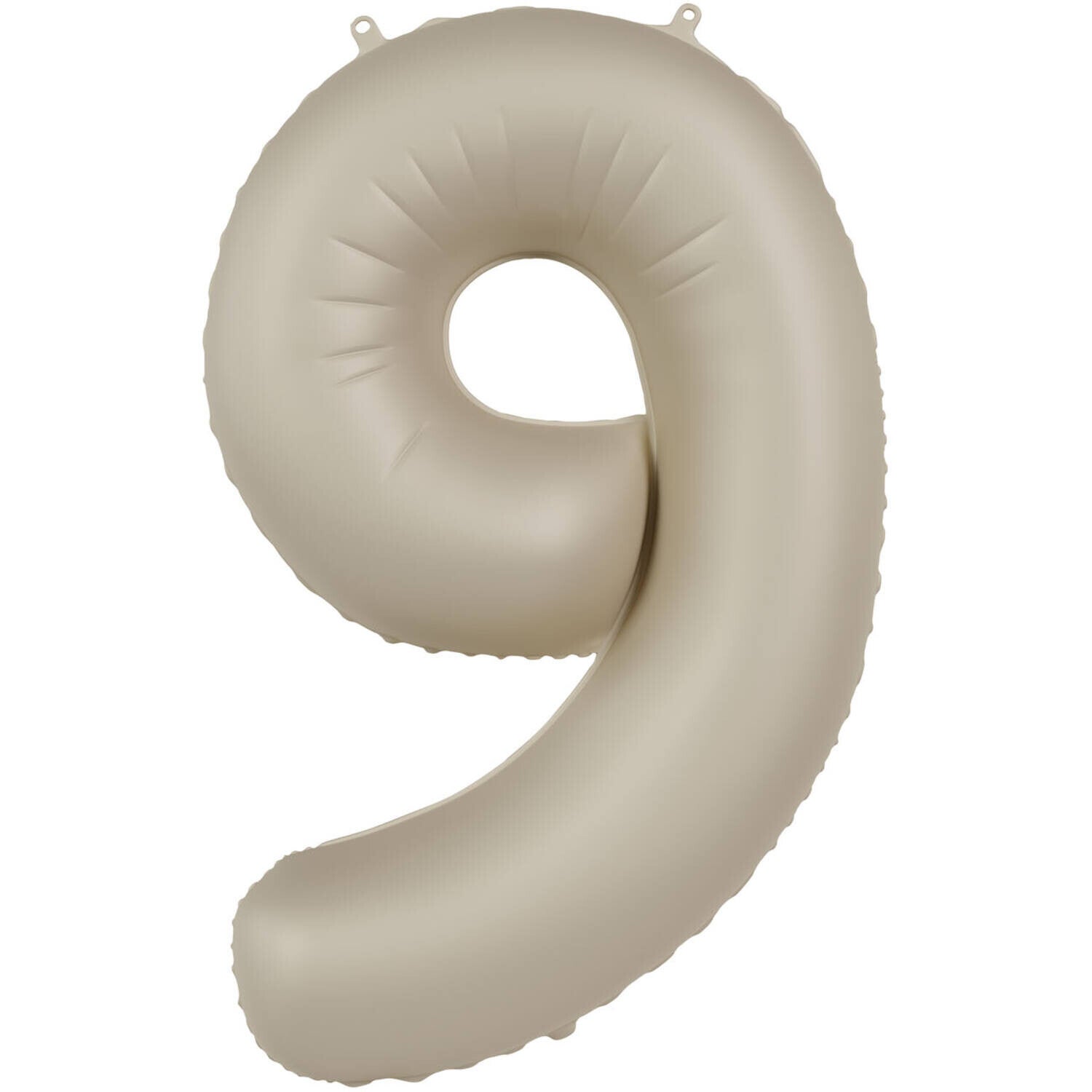 Folie Ballon cijfer 9 Cream Latte 86 cm