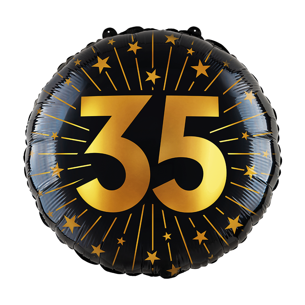 Golden Celebrations Foil Ballon 35 jaar