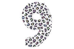 Folieballon Cijfer 9 Bright Panther