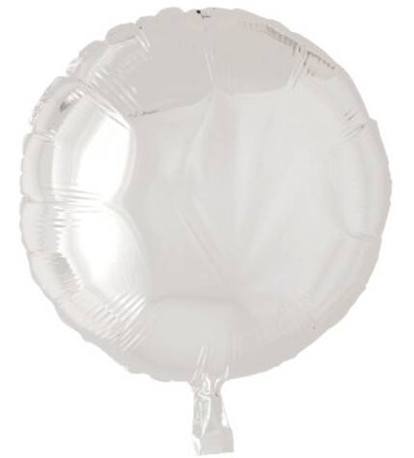 Folieballon rond wit