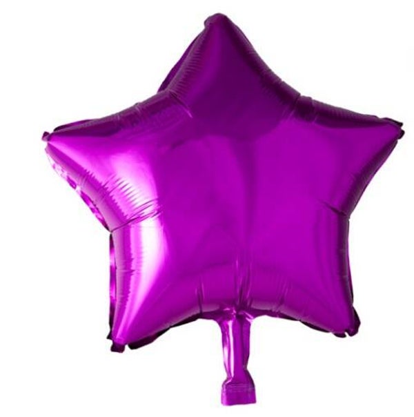 Folieballon ster hot pink